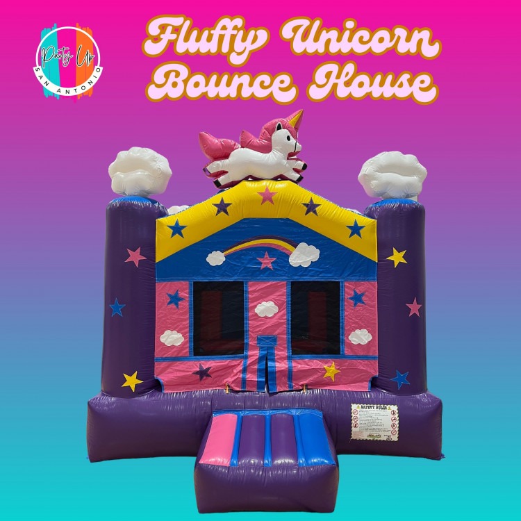 Fluffy Unicorn Bounce House