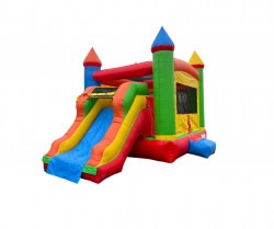 Party20up20combo20angle 1716618246 Colorful Castle Bounce House with slide