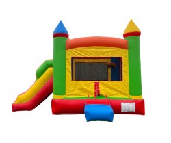 Party20up20combo20no20pool 1716618246 Colorful Castle Bounce House with slide