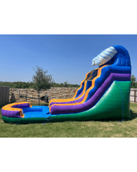 15 ft Big Green Wave Waterslide