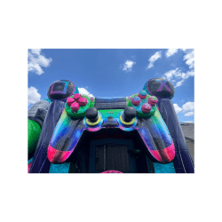 4 1760149787 1 Level Up Gamer Bounce house with Dual Slides