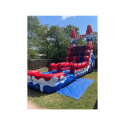 16 ft Water Slide - Red, White and Cool Popsicle Water Slide