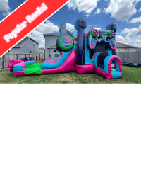 Level Up Gamer Bounce house with Dual Slides