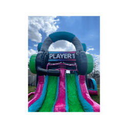 2 1760149784 Glitch Gamer Bounce house with Dual Slides