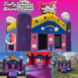 Fluffy Unicorn Bounce House