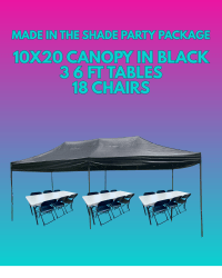 Made in the Shade Black Canopy Package