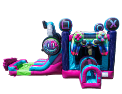 Glitch Gamer Bounce house with Dual Slides (Wet/Dry)