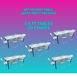 Folding Table Large Party Package