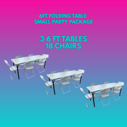 Folding Table Small Party Package