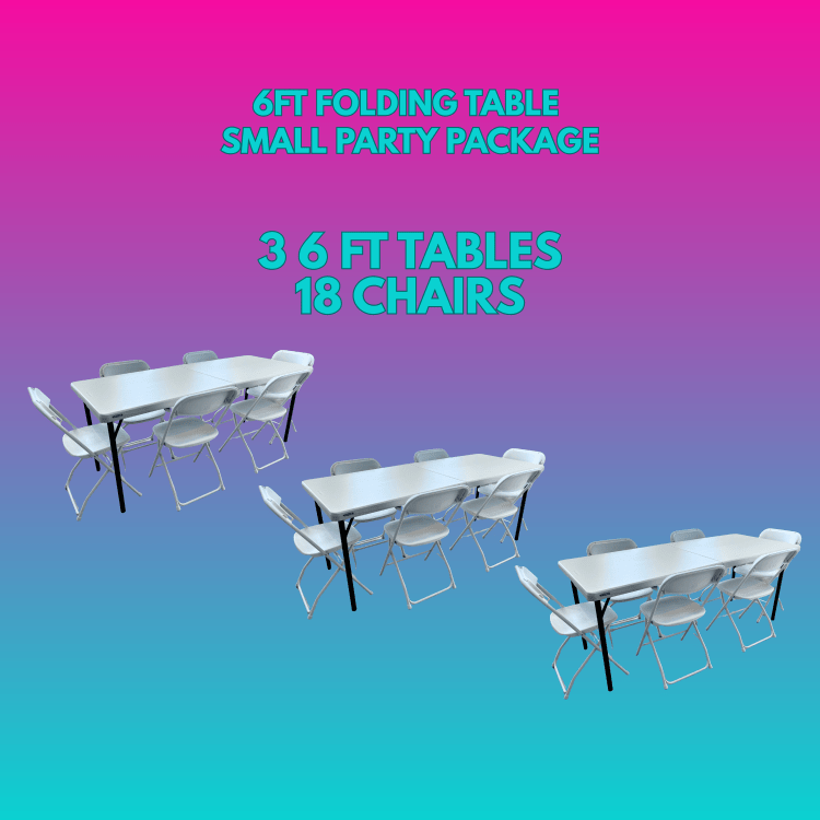 Folding Table Small Party Package
