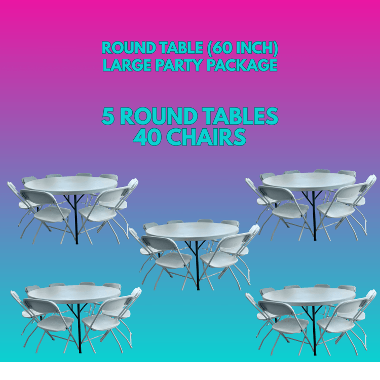 Round Table Large Party Package